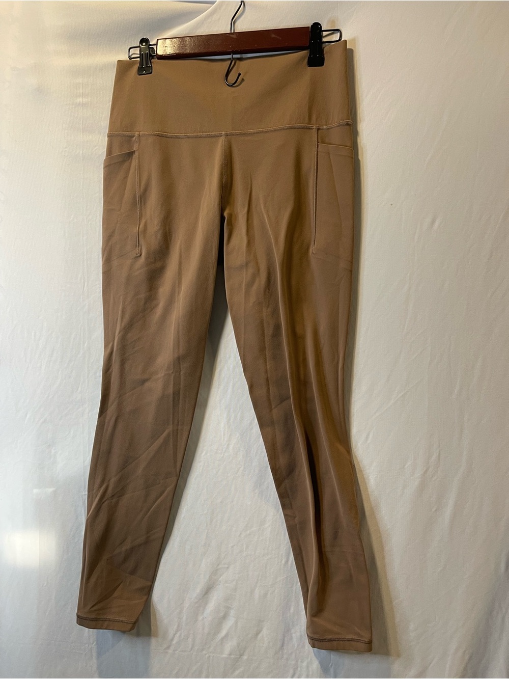 Athleta High-Rise Leggings with Side Pockets — Brown